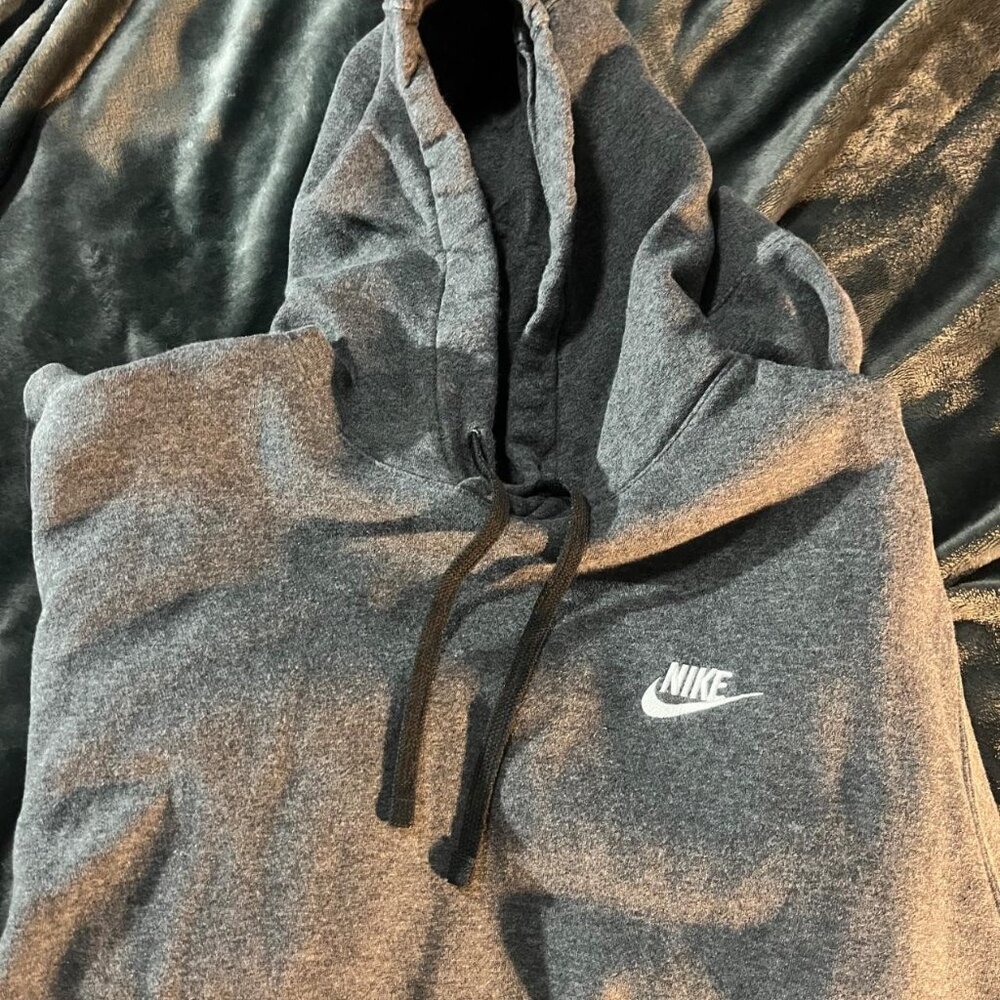 Mens Gray Nike Hoodie Size L